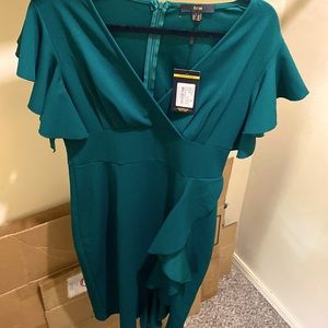 Green Cocktail dress Size 12-14 by Knitee